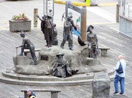 Ketchikan memorial to those who helped explore and develop Alaska.