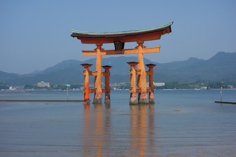 The iconic Torii Gate at Miyajima.