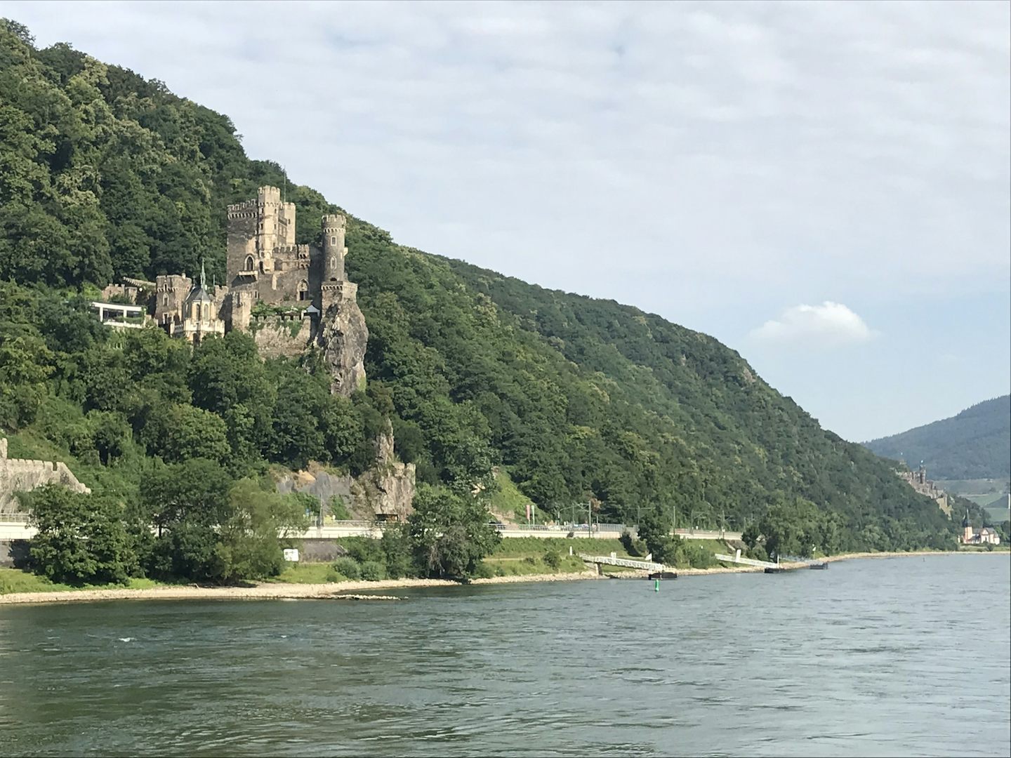 One of many castles along the Rhine River