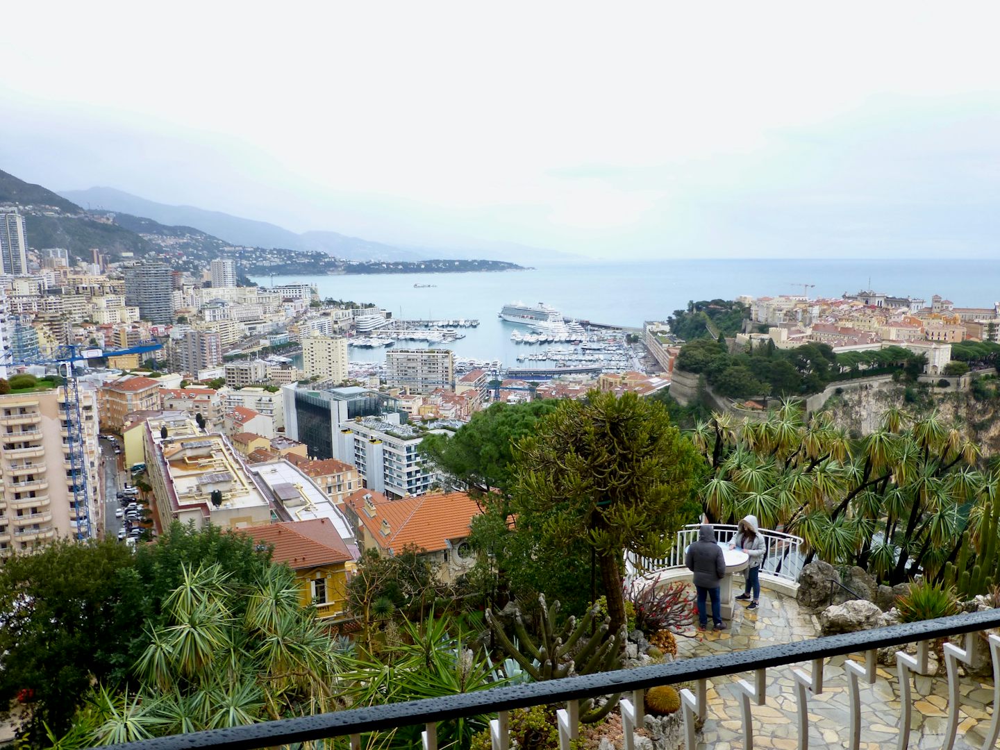 Monaco Gardens excursion overlook of Monaco