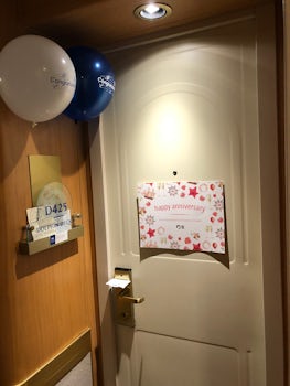 So sweet of the ship to recognize our special day!