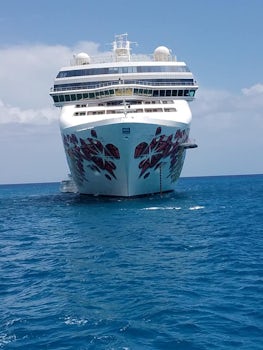 Photo of the Ship from Great Stirrup Cay