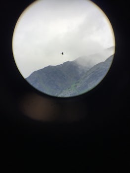 Eagle viewing through spotter scopes - actually saw a lot of mountain sheep