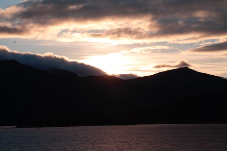 Alaskan sunset.
