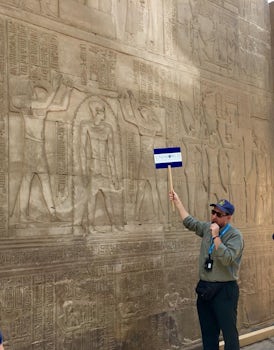 Our Egyptologists, Hani, explaining's hieroglyphics