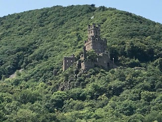 One of many castles we passed on the Rhine.