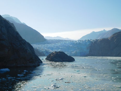 Scenic Cruising in Tracy Arm - Glacier at the end of the road.