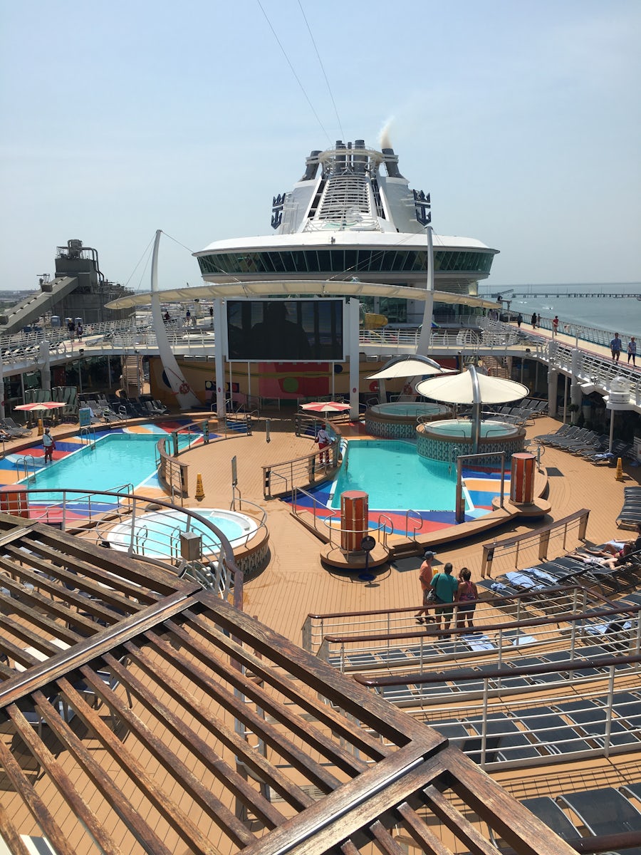 Pool deck on Liberty of the Seas