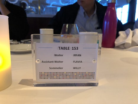 Table 153 is one of the few large tables that will seat a big group. Defini