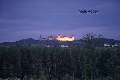 Melk Abbey from the river as we departed