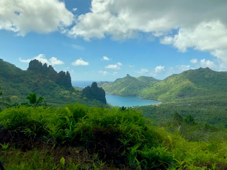 View of a bay in Nuku Hiva