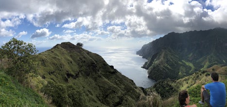 A rest stop during our 10-mile hike in Fatu Hiva