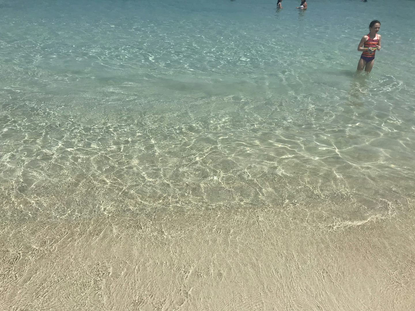 Crystal clear water in Infinity Bay
