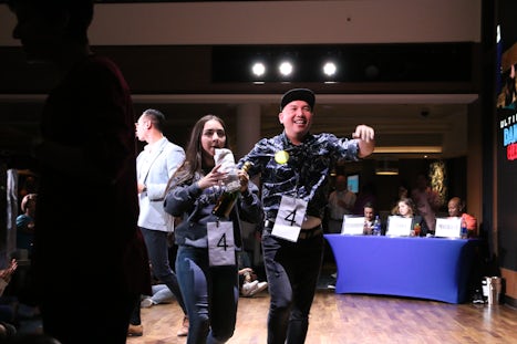 Glenn with Dance partner, 
won 1st Prize dance contest.