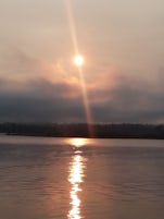 Sunrise on the Columbia river