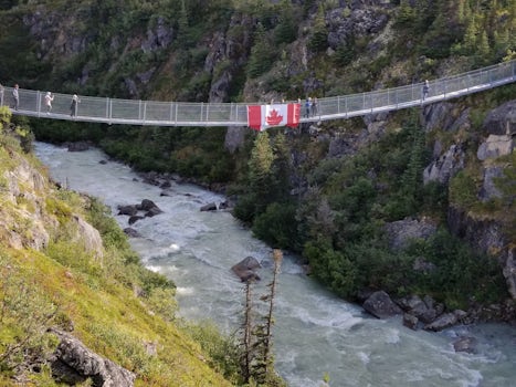 Yukon suspension bridge,  out of Skagway.