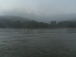 misty morning on the Garonne river