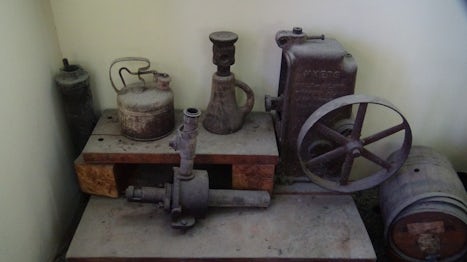 High-tech mechanization of the rum distillation process.
