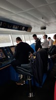 the captain allows cruisers to visit while sailing!