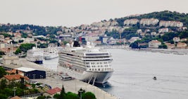 Orion docked in Dubrovnik