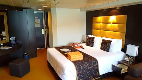 The spacious S3 Aurea experience Suite on MSC Fantasia.  Significantly bigg