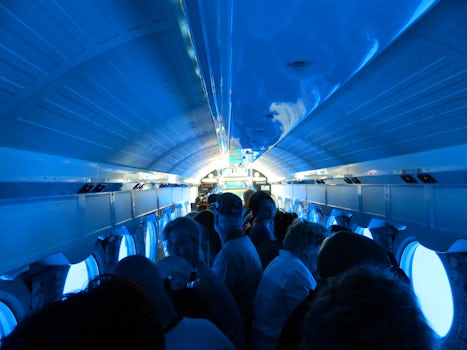 Inside Atlantis submarine while at Maui