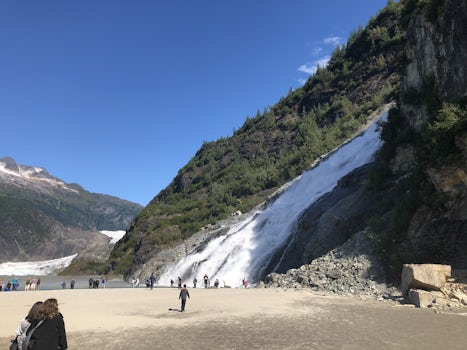 Waterfall at glacier