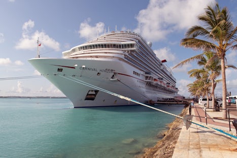 A view of the Horizon docked in Bermuda.