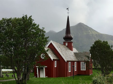 Flakstad Church in the Lofoten Islands
