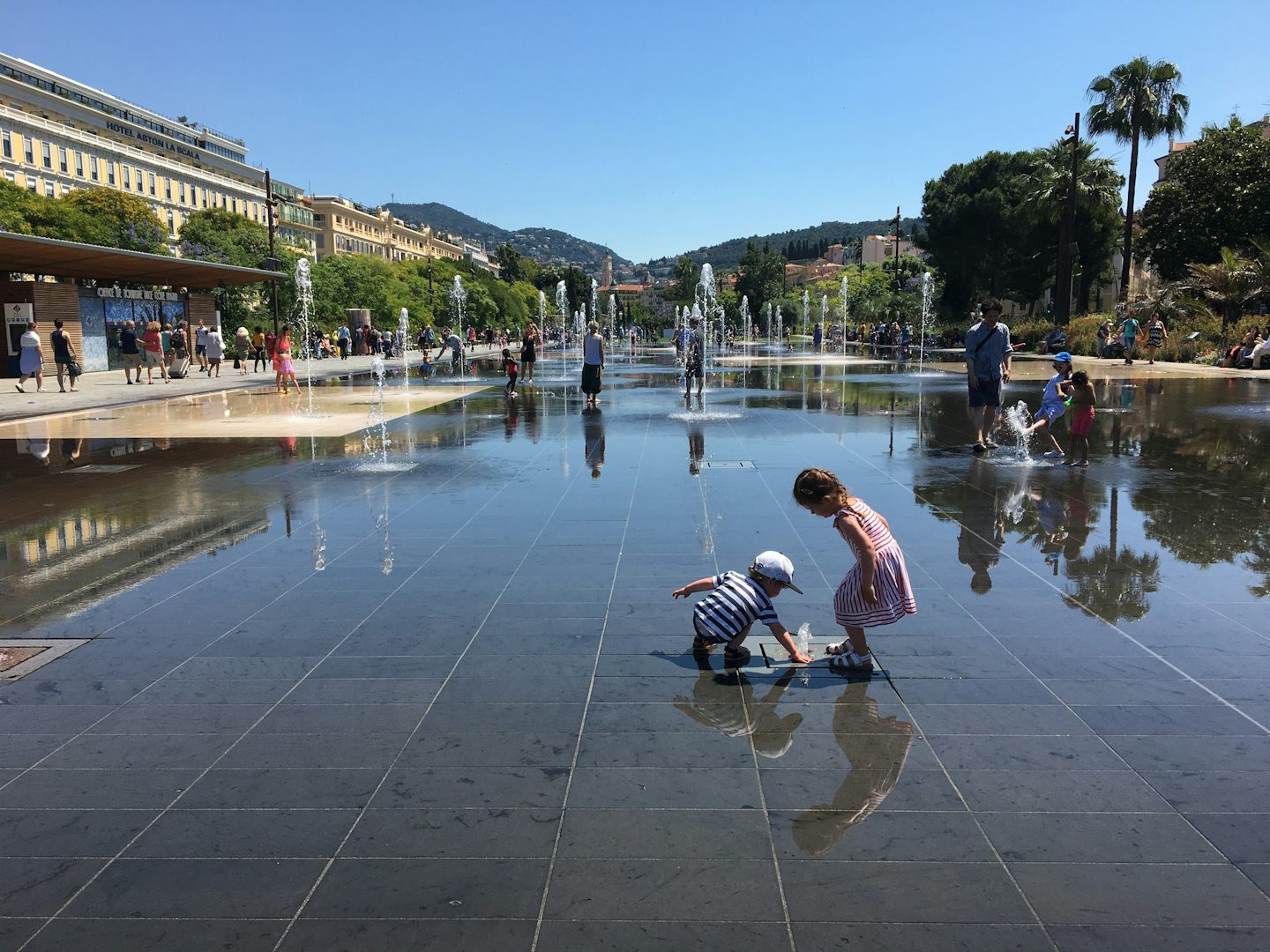 We loved the beautiful park in the center of Nice and were enchanted by the
