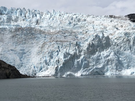 This was a glacier that was seen from our ship balcony!