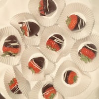 Wonderful room service chocolate covered strawberries