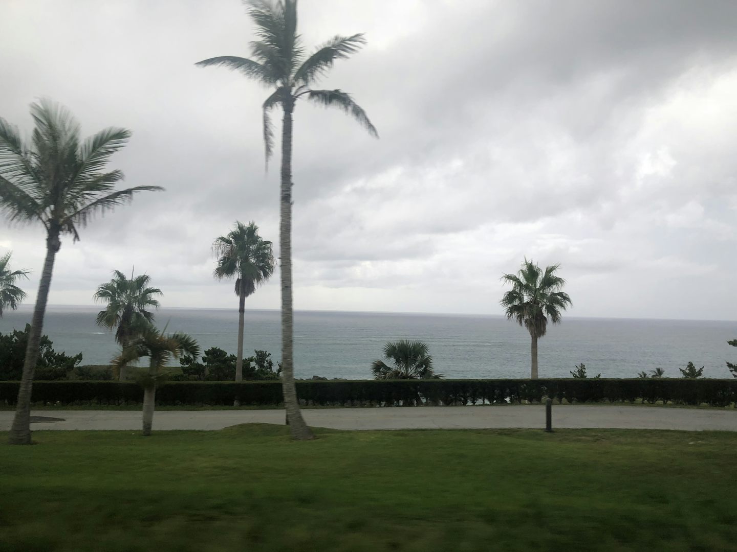 A photo of Bermuda while being driven to Horseshoe Bay