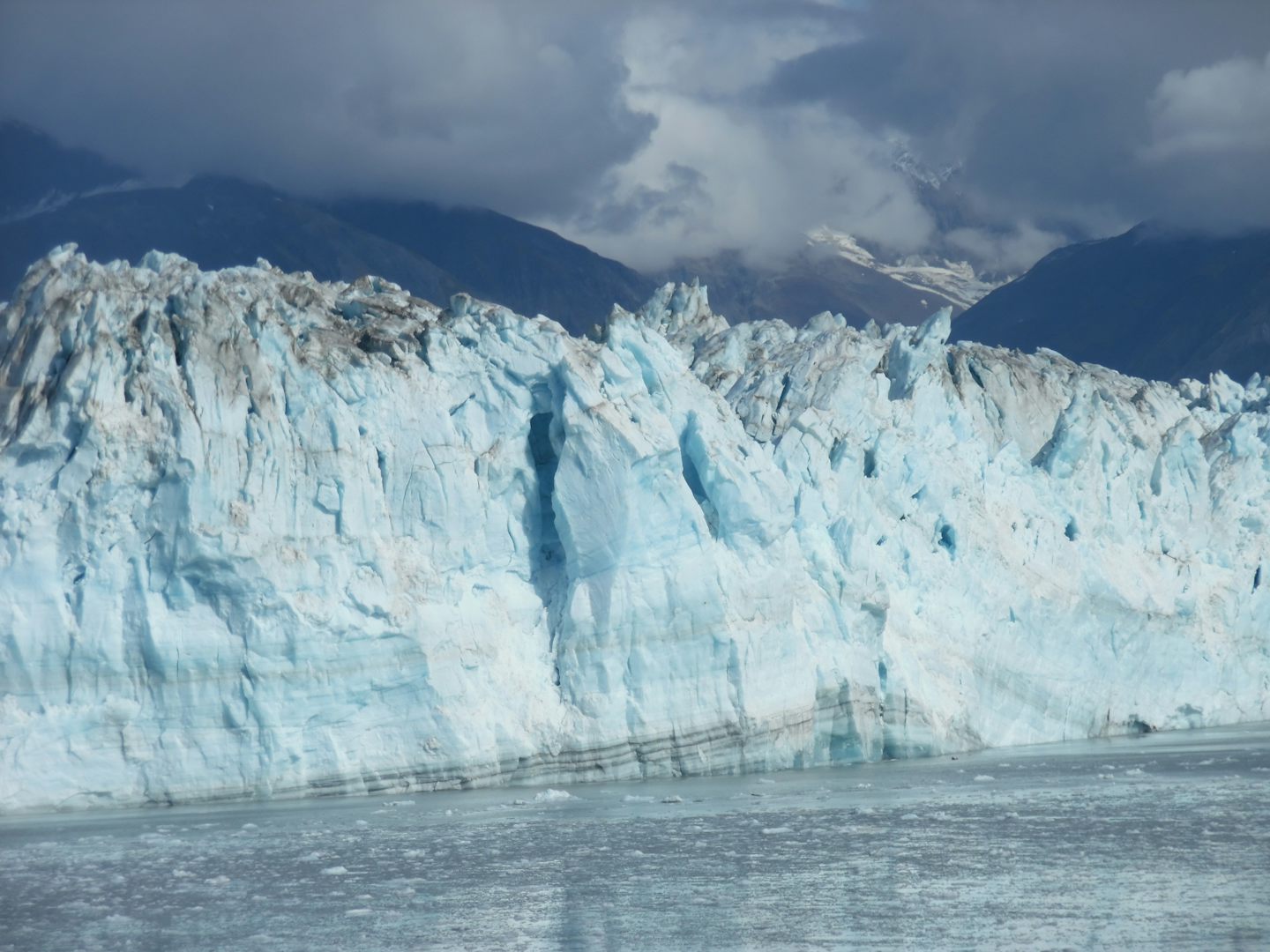 Amazing Hubbard Glacier.  Perfect spot to view this amazing site was on our