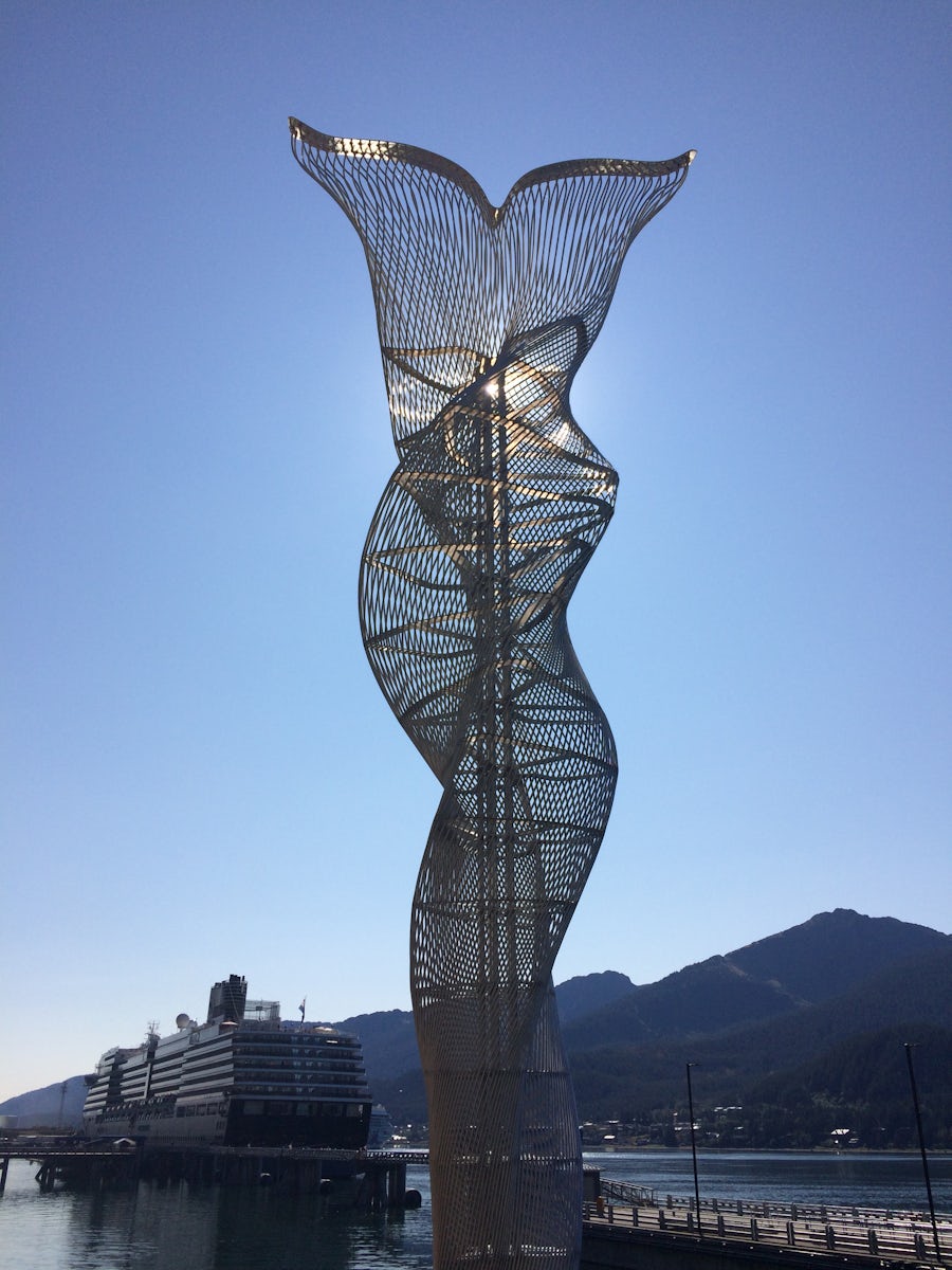 Metal sculpture in Juneau
