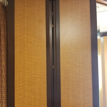Cabinet doors in cabin