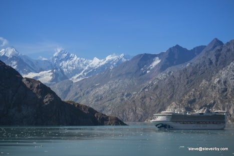 A Star Princess in Glacier Bay 9/6/18.  About as close as we ever got to an