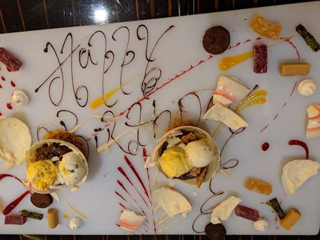 Art at your Table, dessert at the Steak House