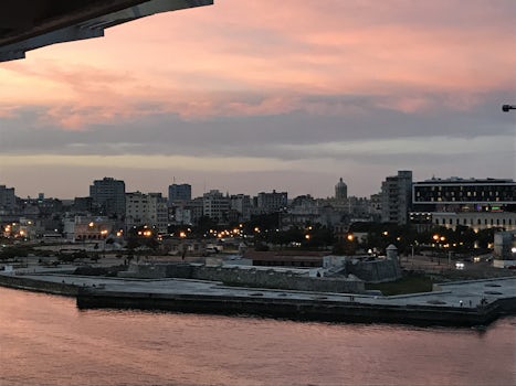 pulling into the Port of Havana Early morning.