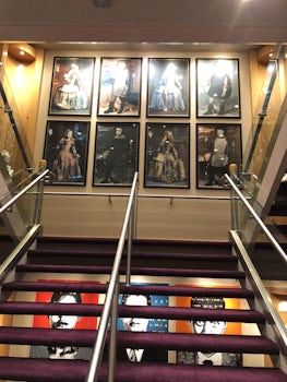 Artwork in the stairwells