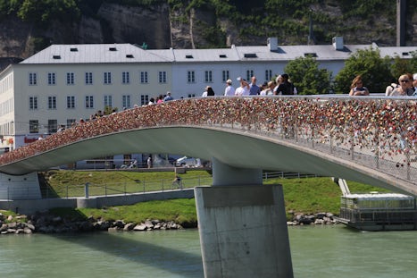 The lock bridge in Salzburg