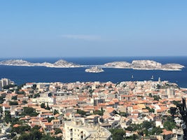 View from the cathedral in Marseille