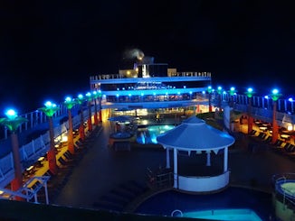 Night view on board