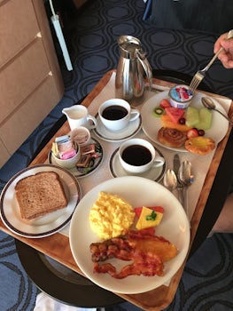 Room service for breakfast!