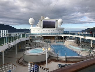 Swimming pool at top deck.