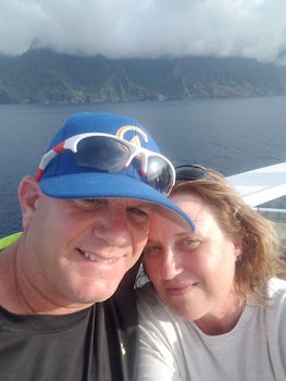 Picture of us on the ship viewing the Napoli coast