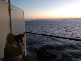 First morning at sea