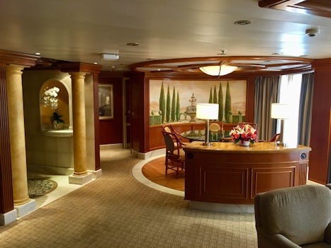 The interior of the suite.
