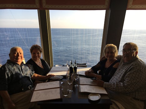 Our anniversary dinner on The Epic.