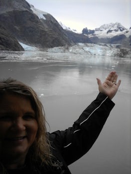 View from the balcony of the Glaciers